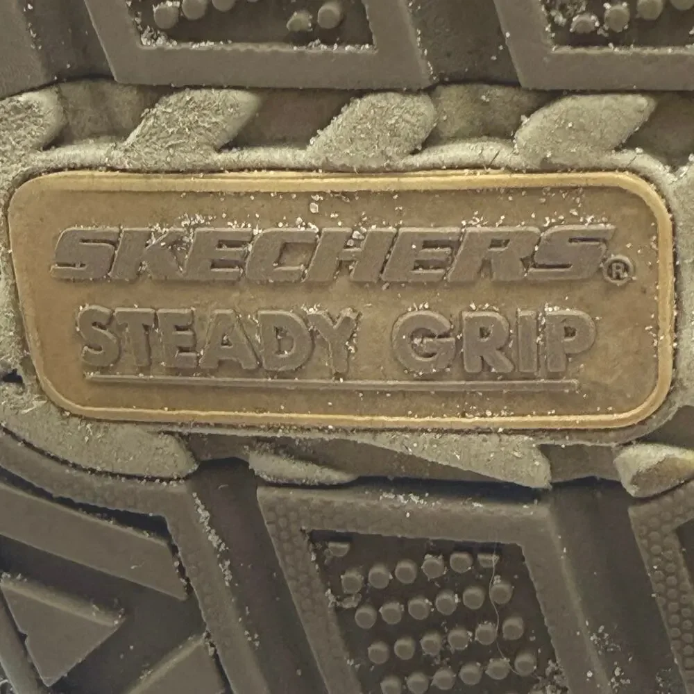 Skechers Respected Fallston Men 8.5 Taupe Slip On Relaxed Fit Goodyear 204387